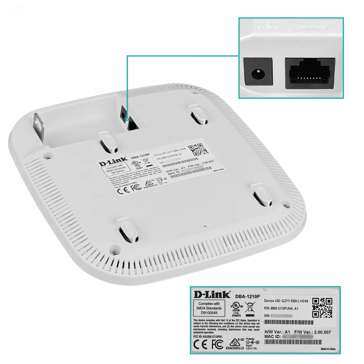 Punto de Acceso DLink DBA-1210P, Gestionado Nuclias Cloud, AC1300 Wave 2 5