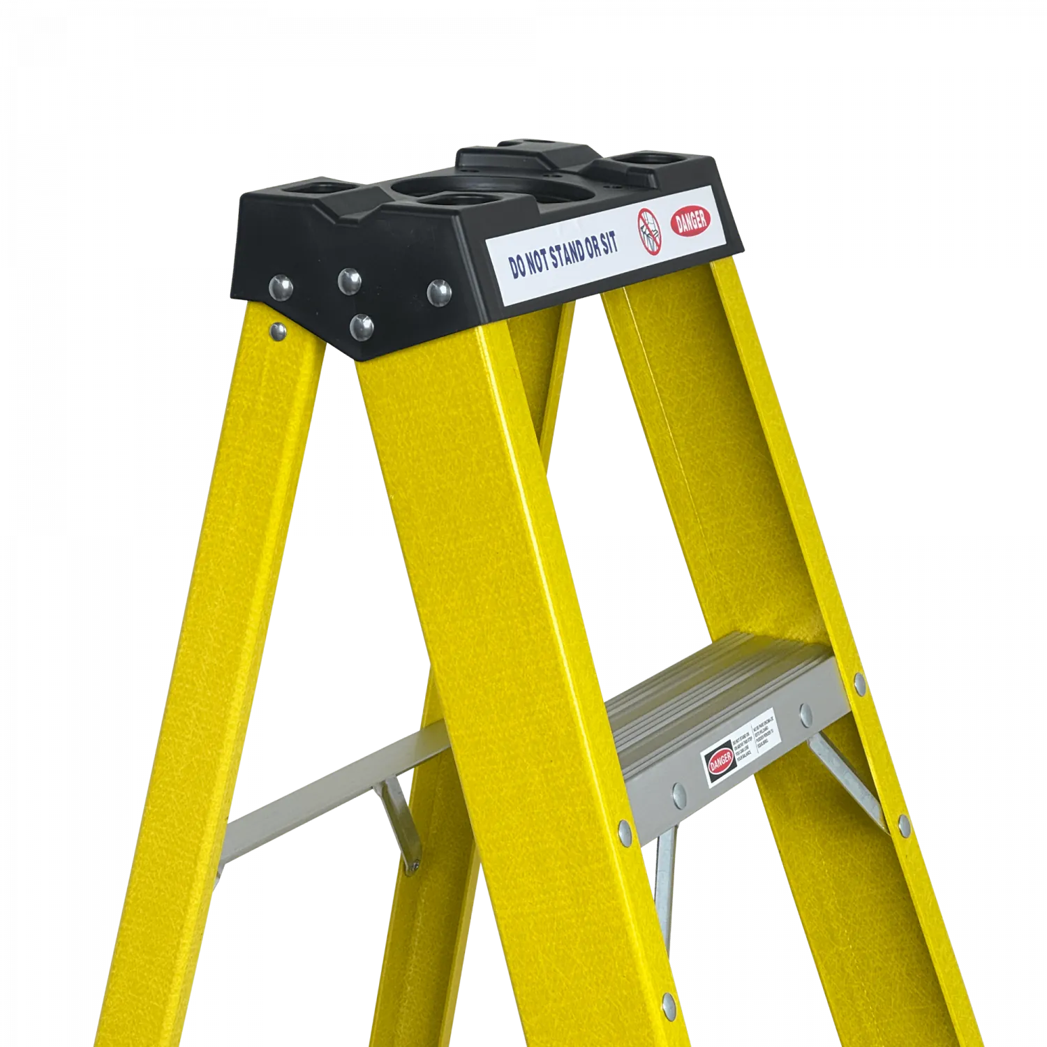 1,4mt 140kg Tijera Fibra Vidrio 5 Peldano Escalera 1.44mt Escala 4