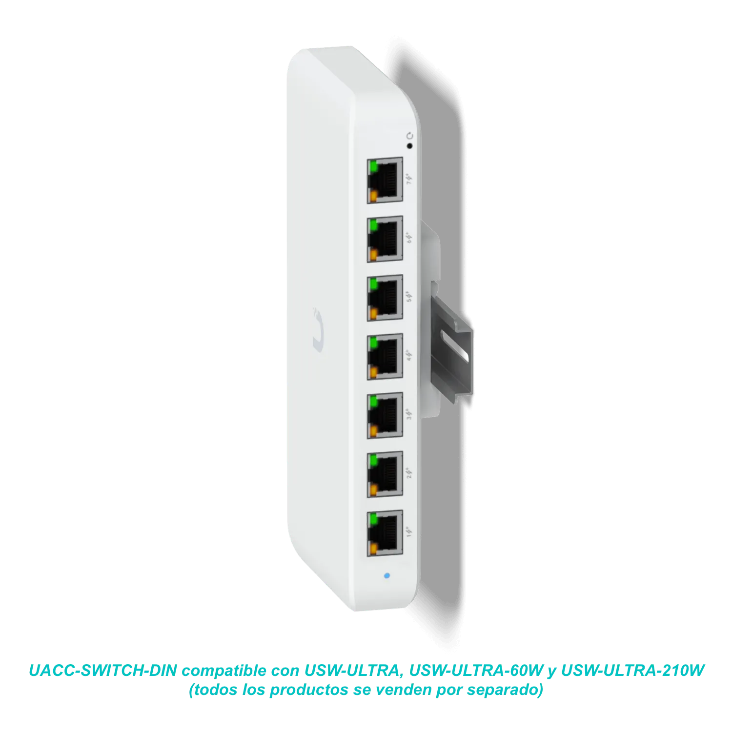 UBIQUITI Soporte Riel Din p/USW-ULTRA USW-FLEX2.5G UACC-PoE+-USBC 4