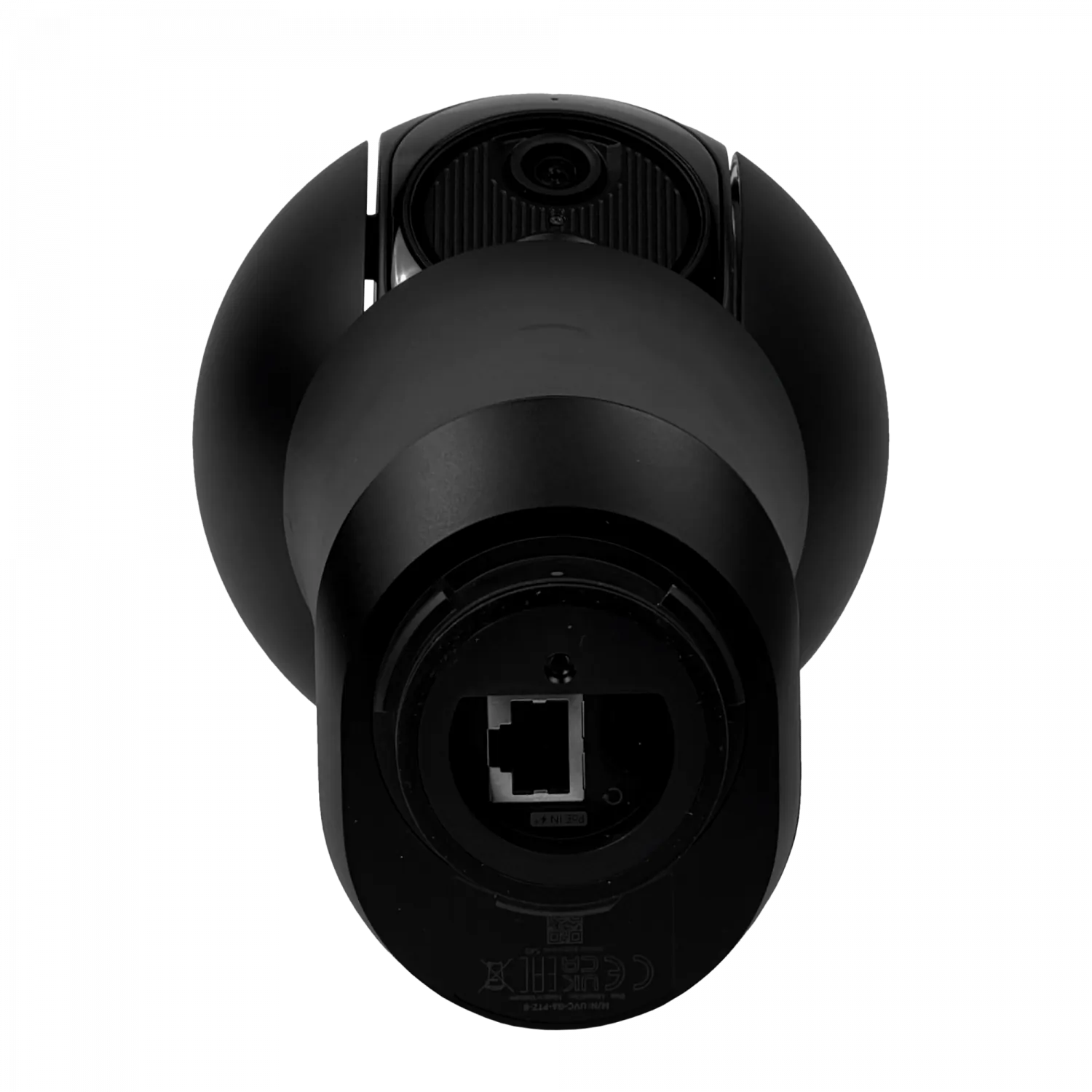 UI Negro PTZ 8MP AI IR30 100/350º 1-100 10x Audio/Mic IP66 reqPoE+ 5