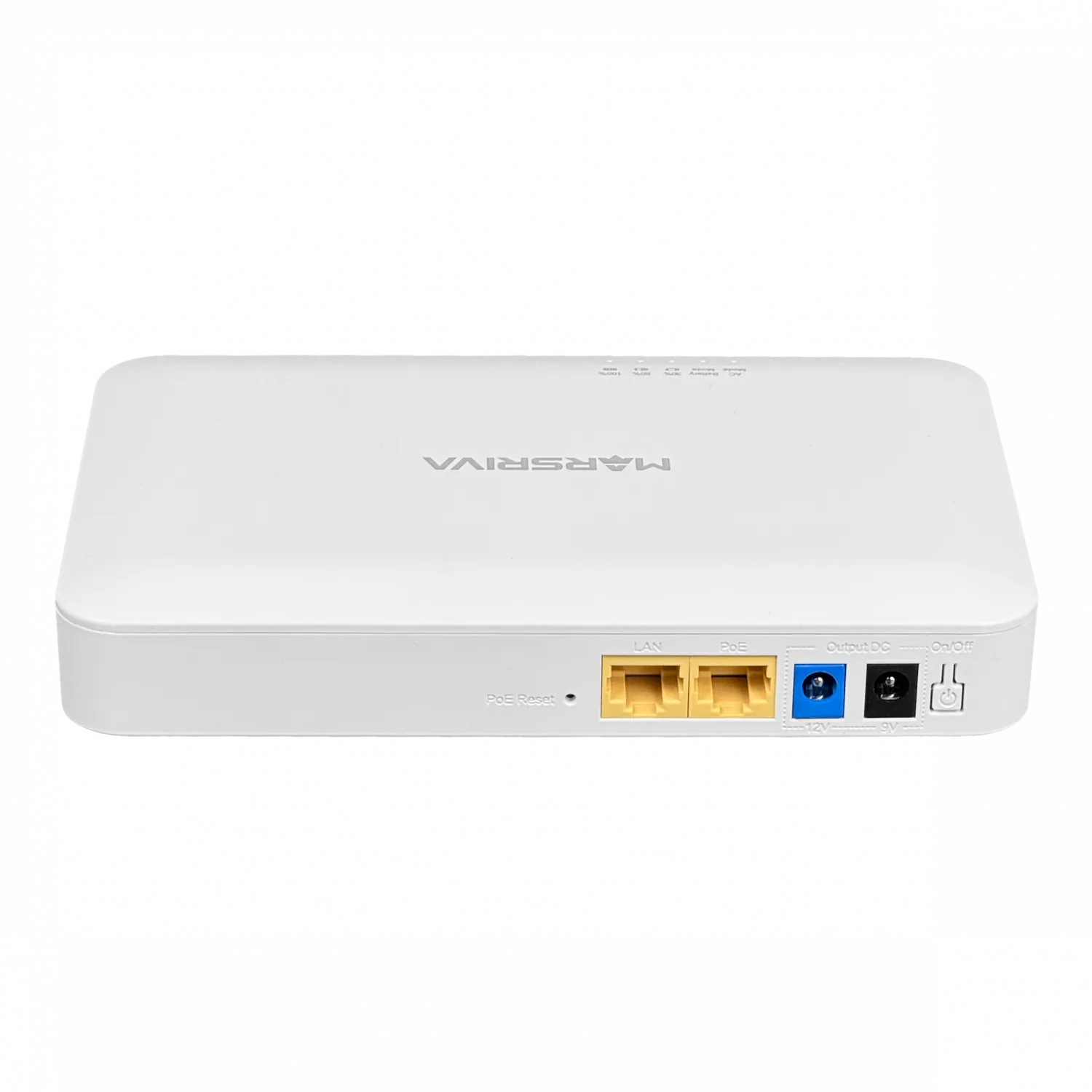 Mini UPS DC Marsriva DC-UPS-16 72Wh 2Ah PoE 24V Salidas DC 12/9/5V y USB 5V 1