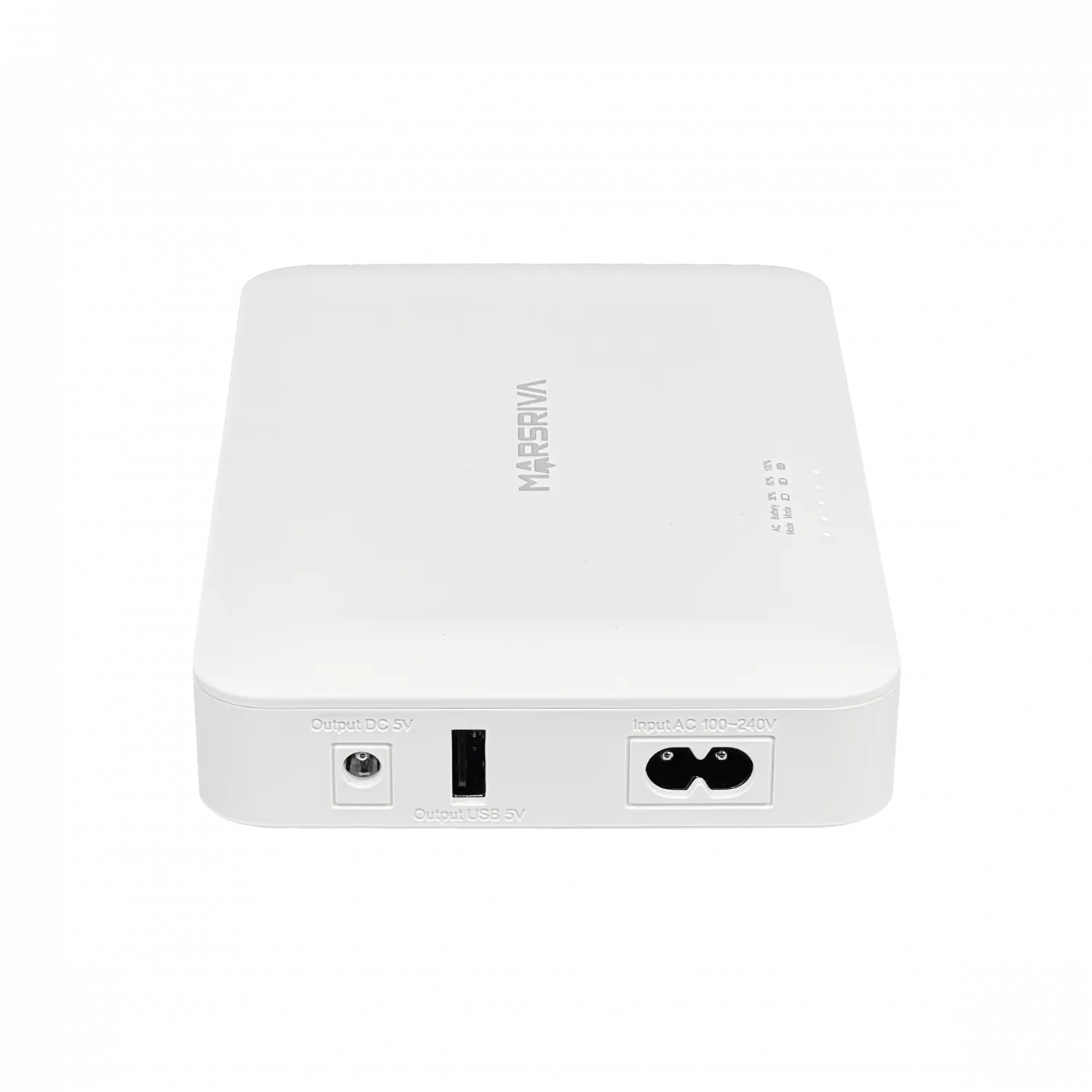 Mini UPS DC Marsriva DC-UPS-16 72Wh 2Ah PoE 24V Salidas DC 12/9/5V y USB 5V 8