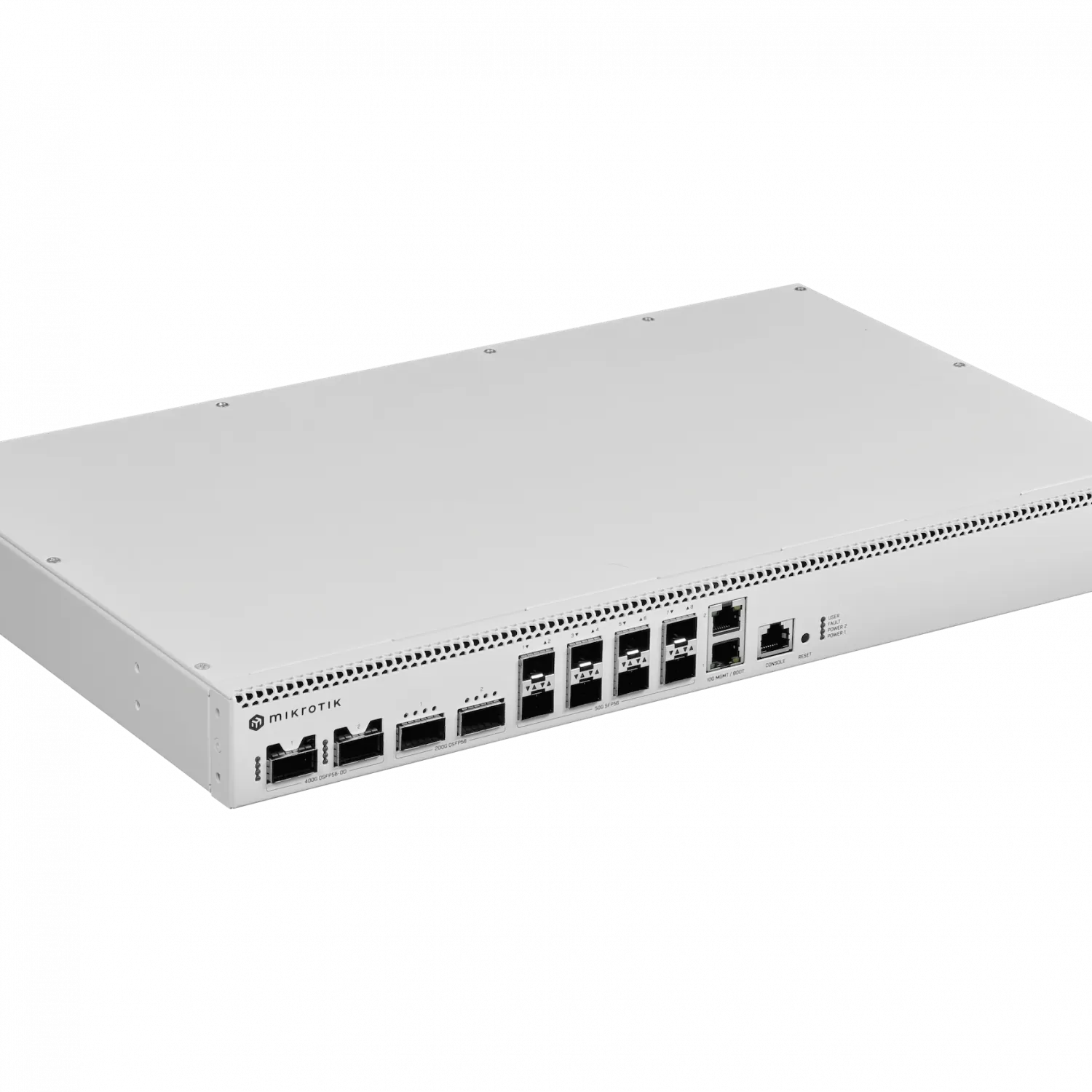 MIKROTIK 2-400G 2-200G 8-50G 2-10G QSFP56-DD SFP56 Switch 2-220Vac 1