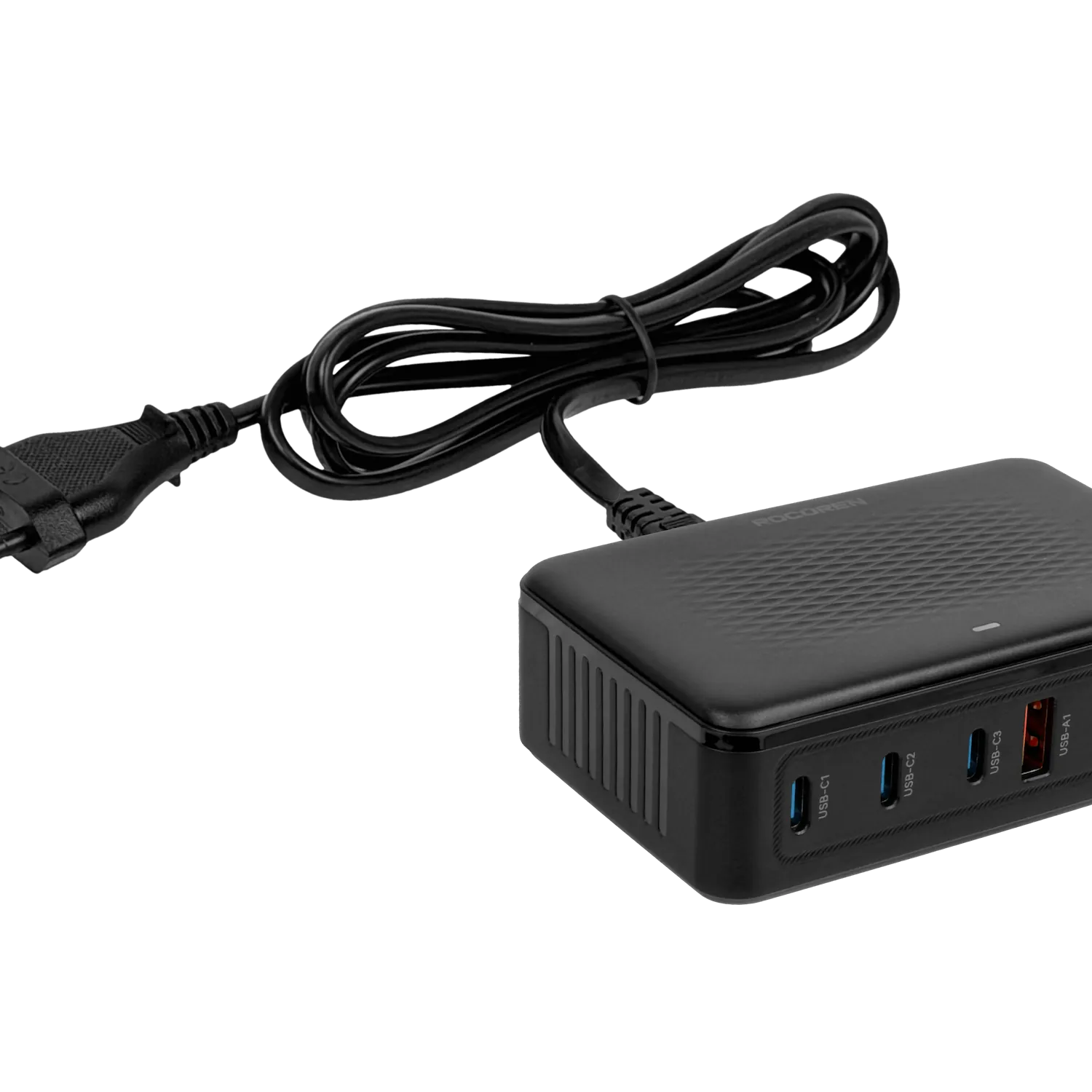 Estacion de Carga 100W 3-USB-AH 5VDC 3-USB-CH 5-12VDC 100-240VAC 1