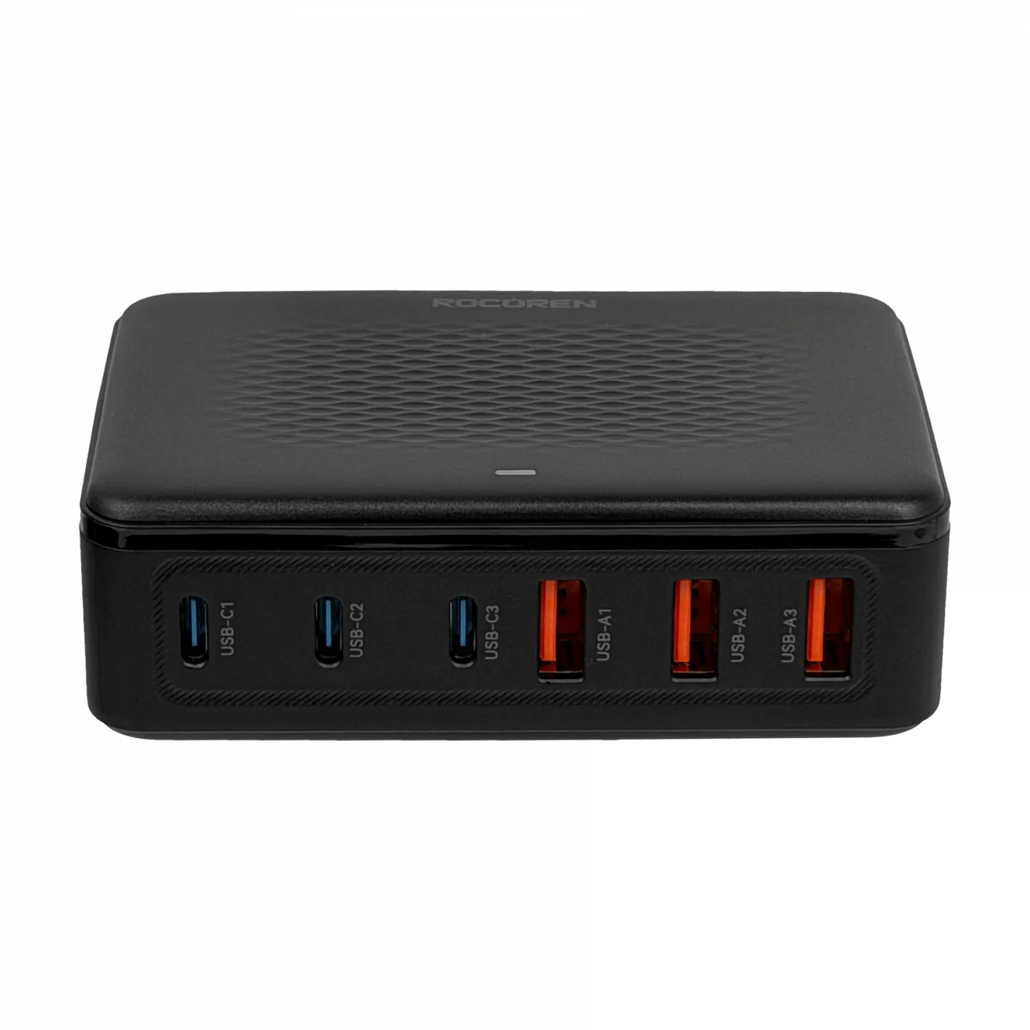 Estacion de Carga 100W 3-USB-AH 5VDC 3-USB-CH 5-12VDC 100-240VAC 2