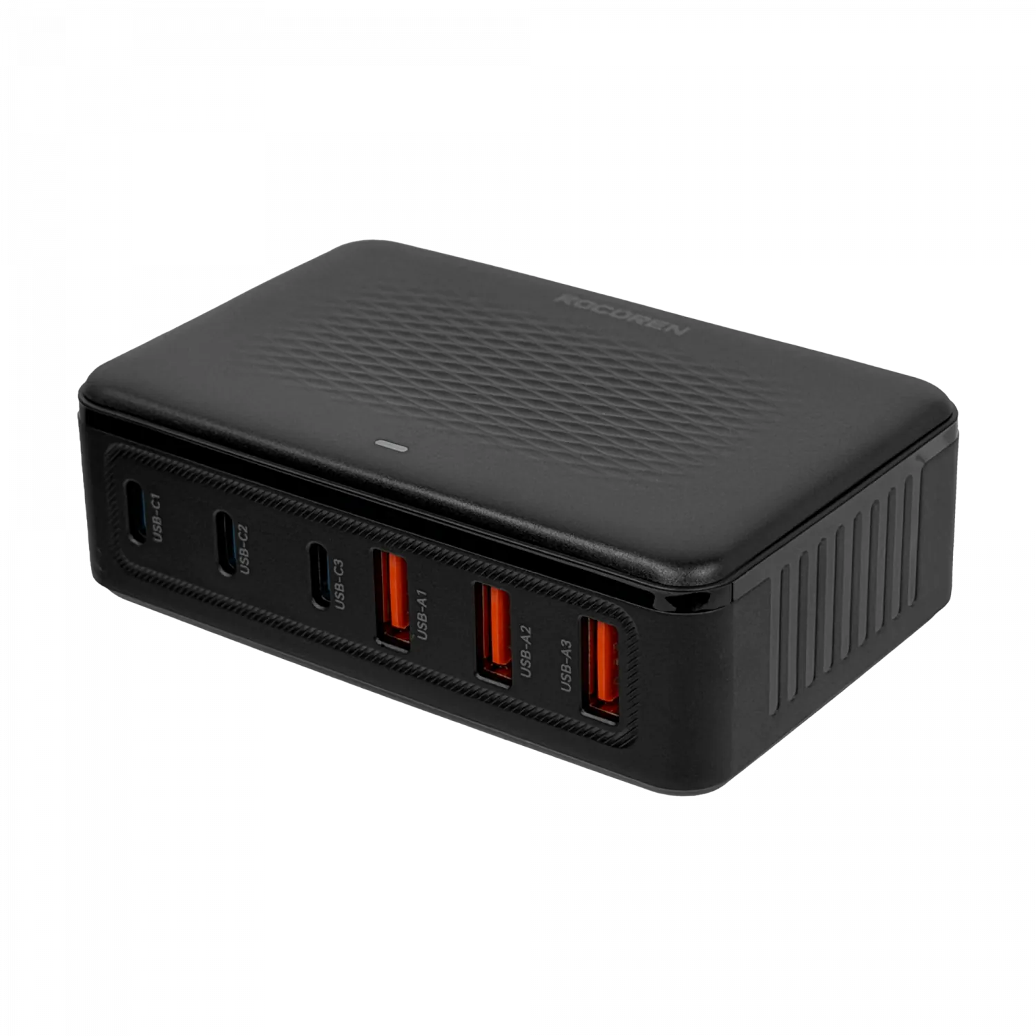 Estacion de Carga 100W 3-USB-AH 5VDC 3-USB-CH 5-12VDC 100-240VAC 3