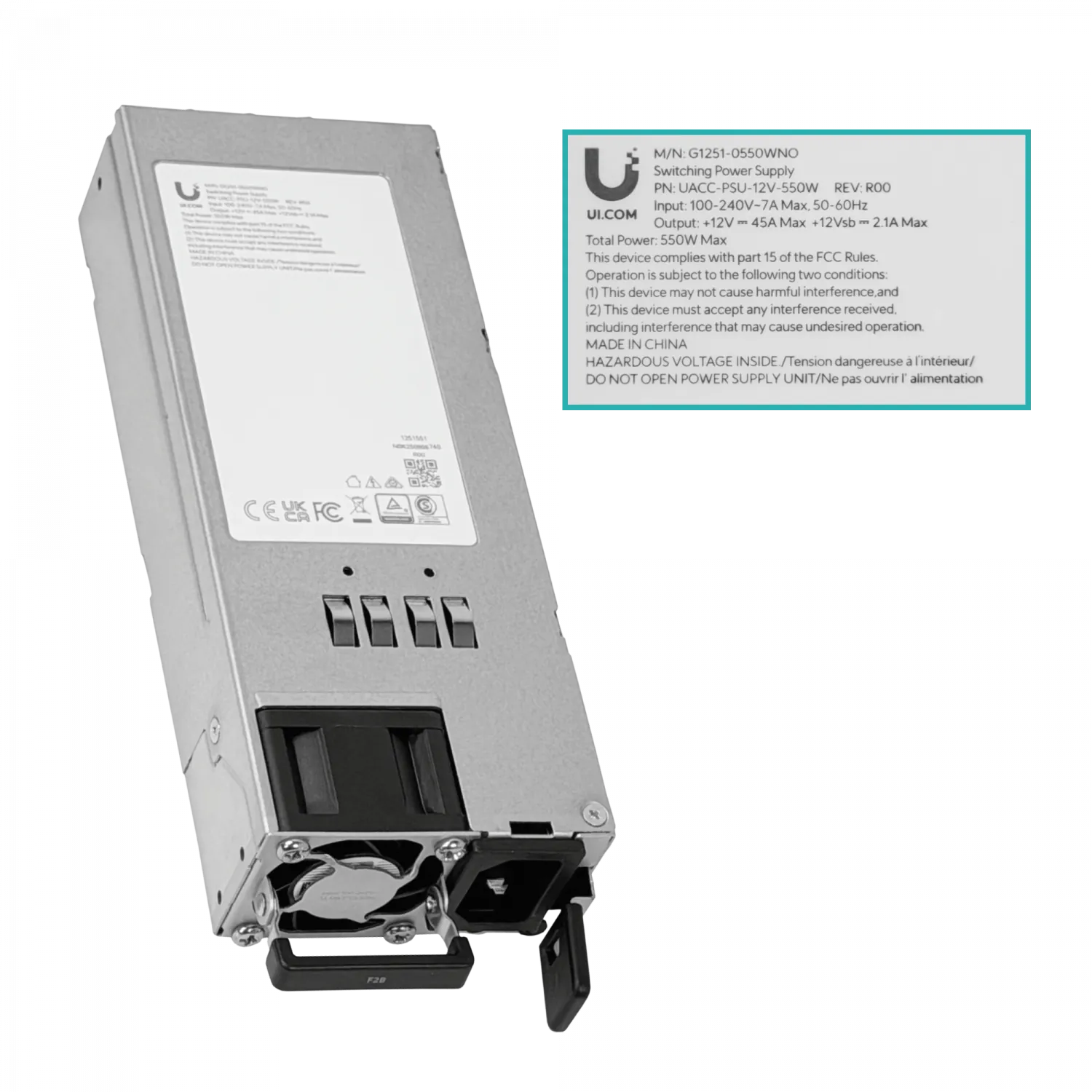 UBIQUITI NAS 8xHD-RAID 2-M.2 1-10G 2-SFP+ 2U 2(1-PSU-1215) UniFi Drive 6