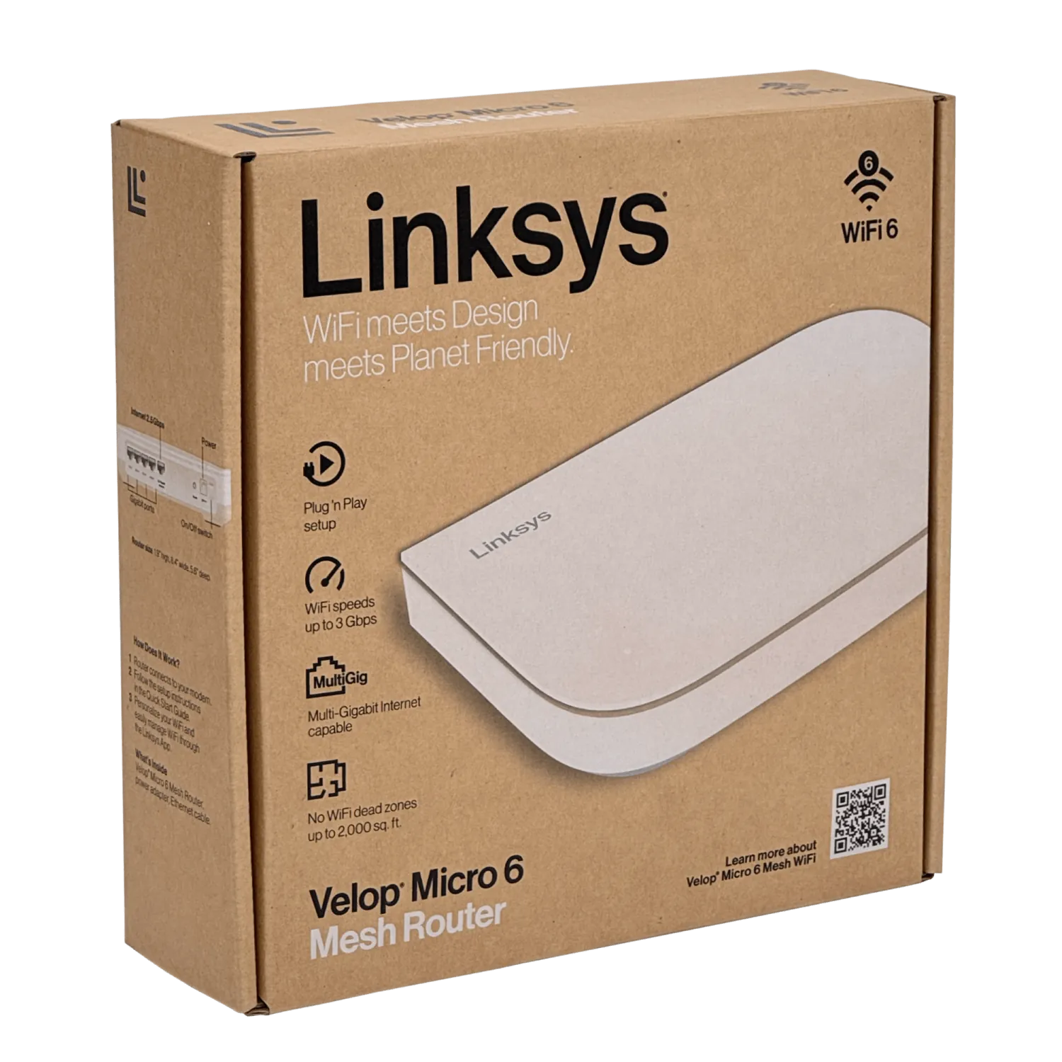 LINKSYS 1-2500 4-1000 Router WiFi6 Mesh 2,4/5GHz inc-12V AX3000 LN1100 2