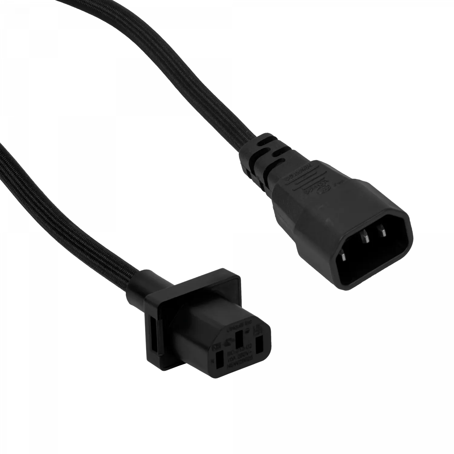 UI 1,8mt Negro Macho Hembra Cable Poder 10A IEC UACC-CABLE-C13-C14 1