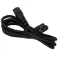 UI 1,8mt Negro Macho Hembra Cable Poder 10A IEC UACC-CABLE-C13-C14 - Miniatura 2