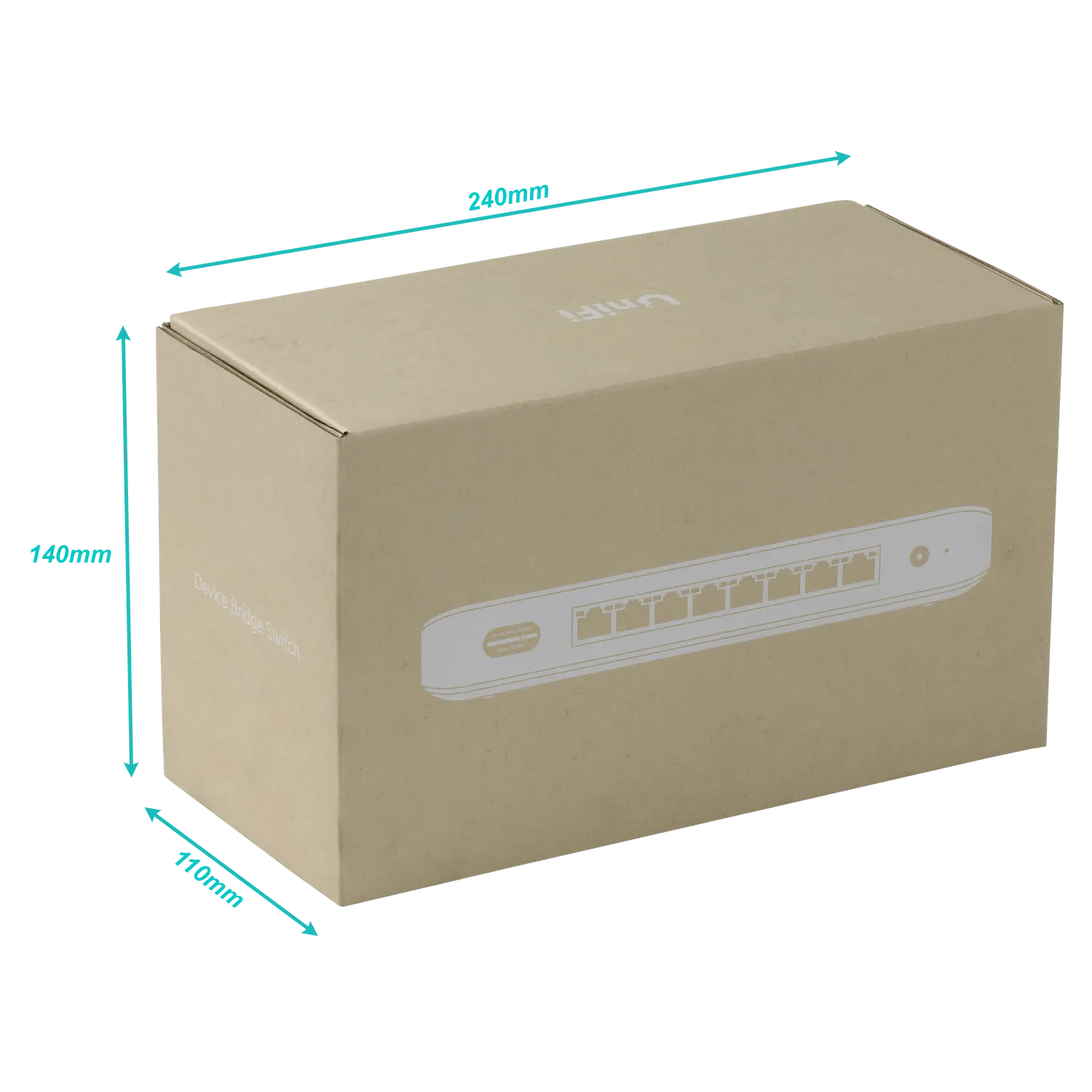 UBIQUITI Bridge+Switch WiFi7 7-2500 1-10G PoE+ 35W tot inc-54V/59Wplug 6