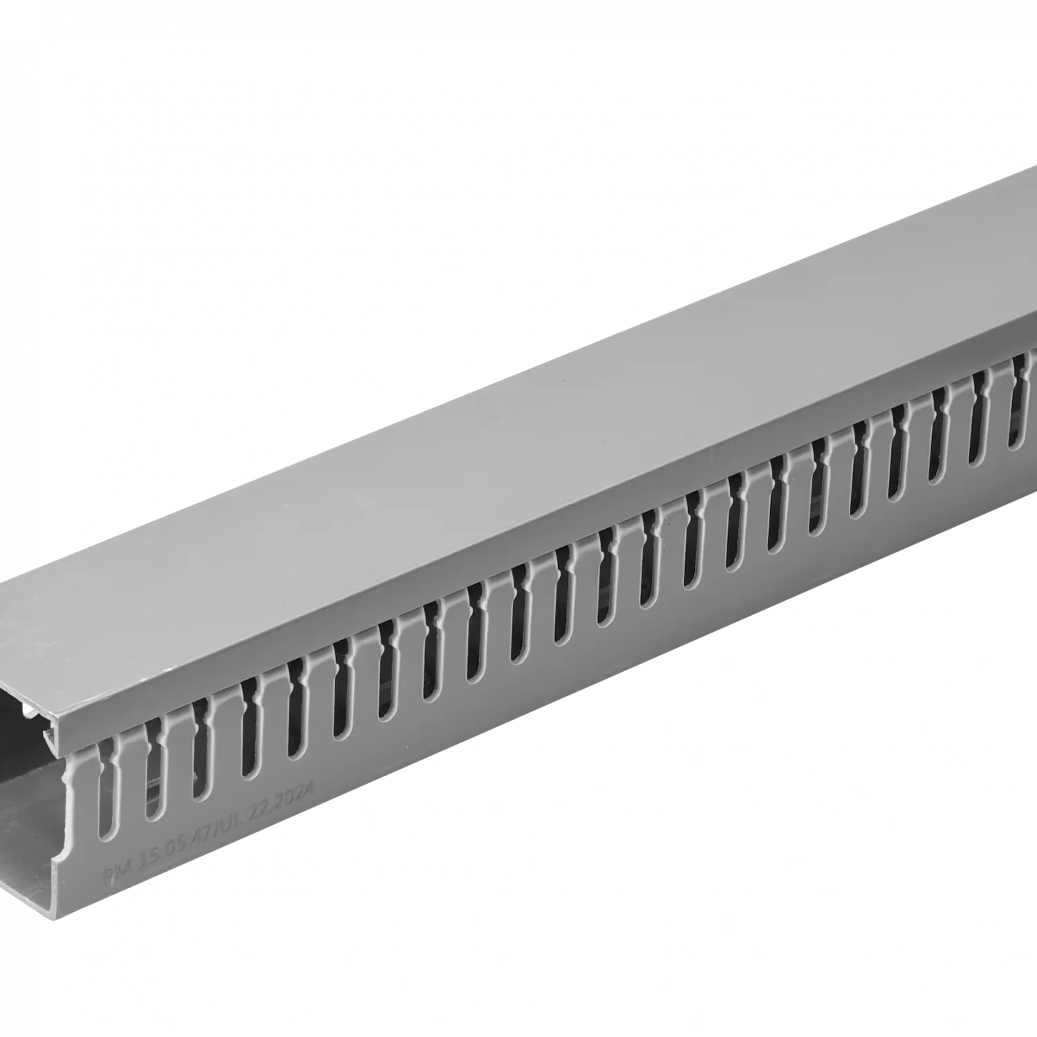 Canaleta Ranurada 2mt x 40x40mm Gris para Tablero Electrico 1