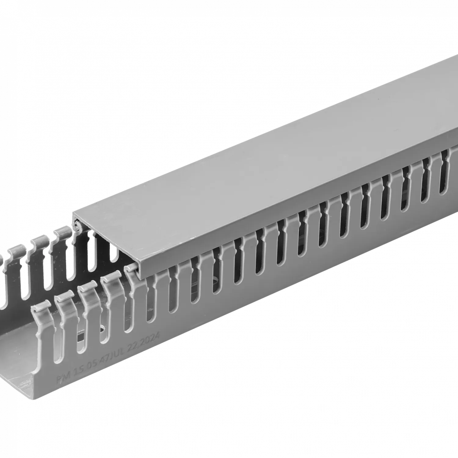 Canaleta Ranurada 2mt x 40x40mm Gris para Tablero Electrico 4