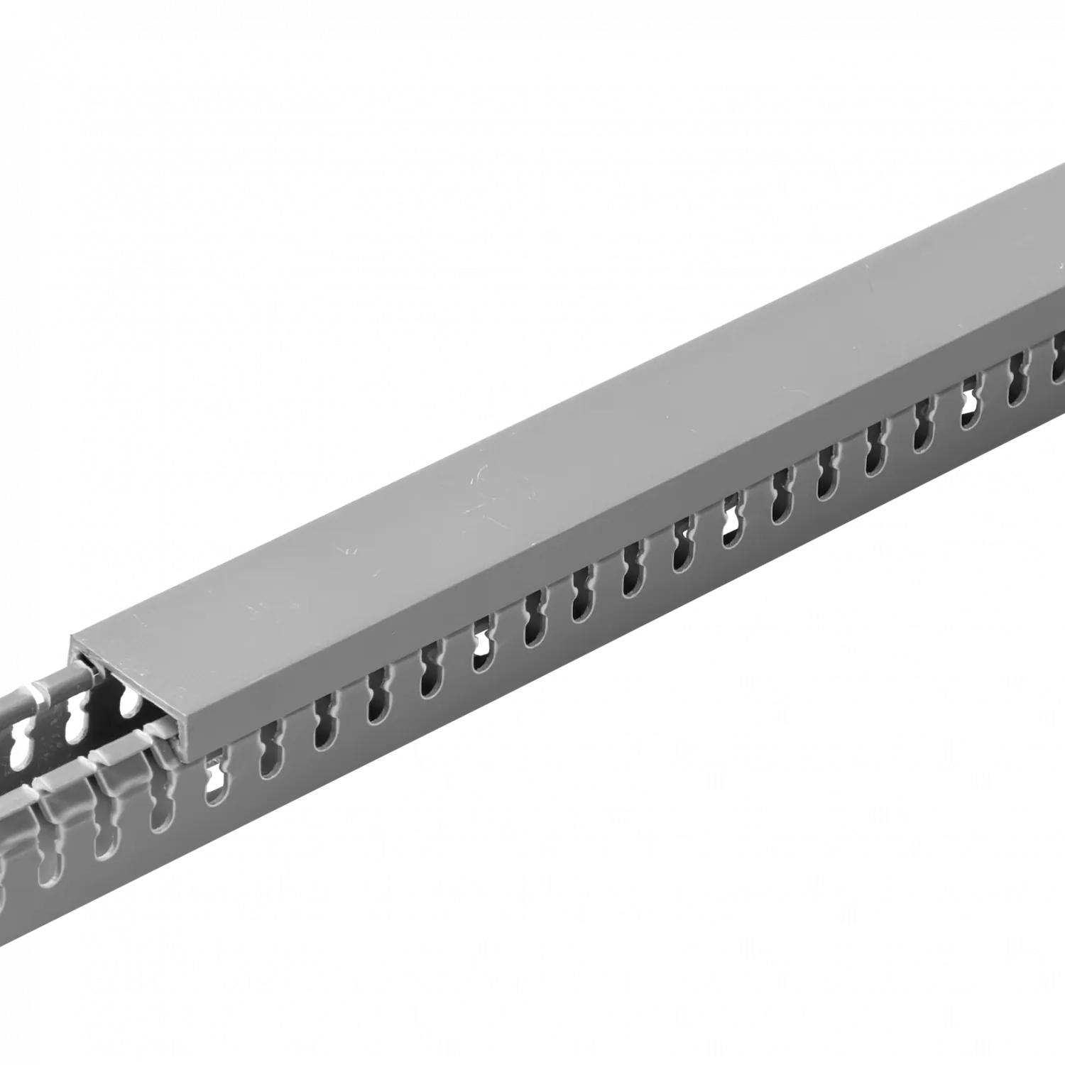 Canaleta Ranurada 2mt x 25x25mm Gris para Tablero Electrico 4