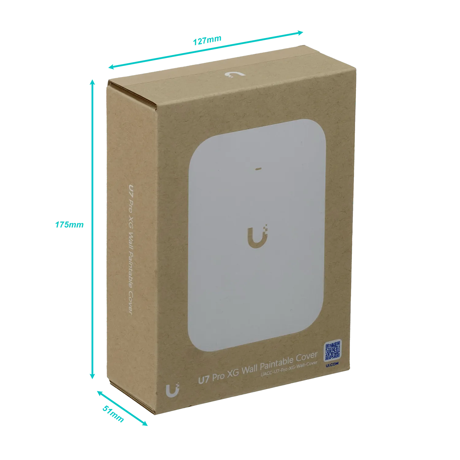 UBIQUITI 1un Cover Pintable Blanco Cubierta Para U7-Pro-XG-Wall 2