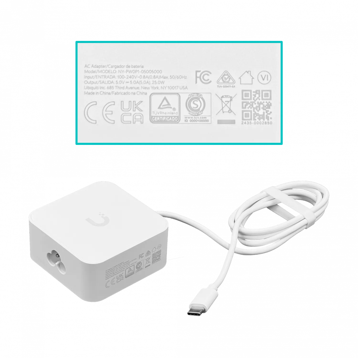 UBIQUITI 5-2500 Requiere NVMe-SSD 5-apps BTE UniFi Gateway inc-5V 2
