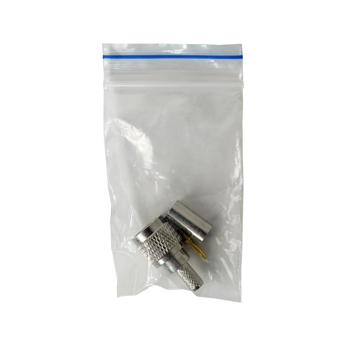 UHF-Mini Macho RG58 LMR195 Conector Crimpeable 2