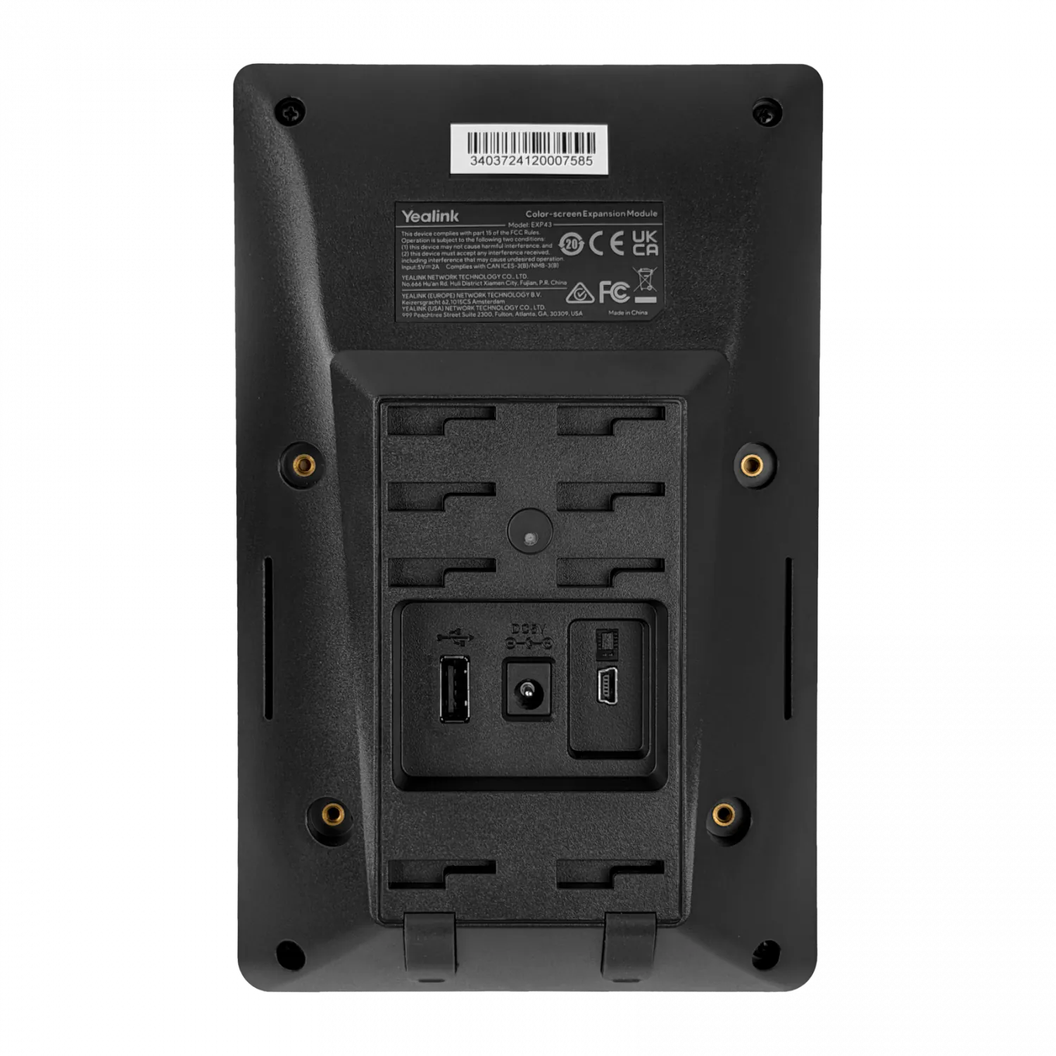 YEALINK Modulo de Expansion LCD Para Telefonos T43U/T46U/T48U 2-USB 6