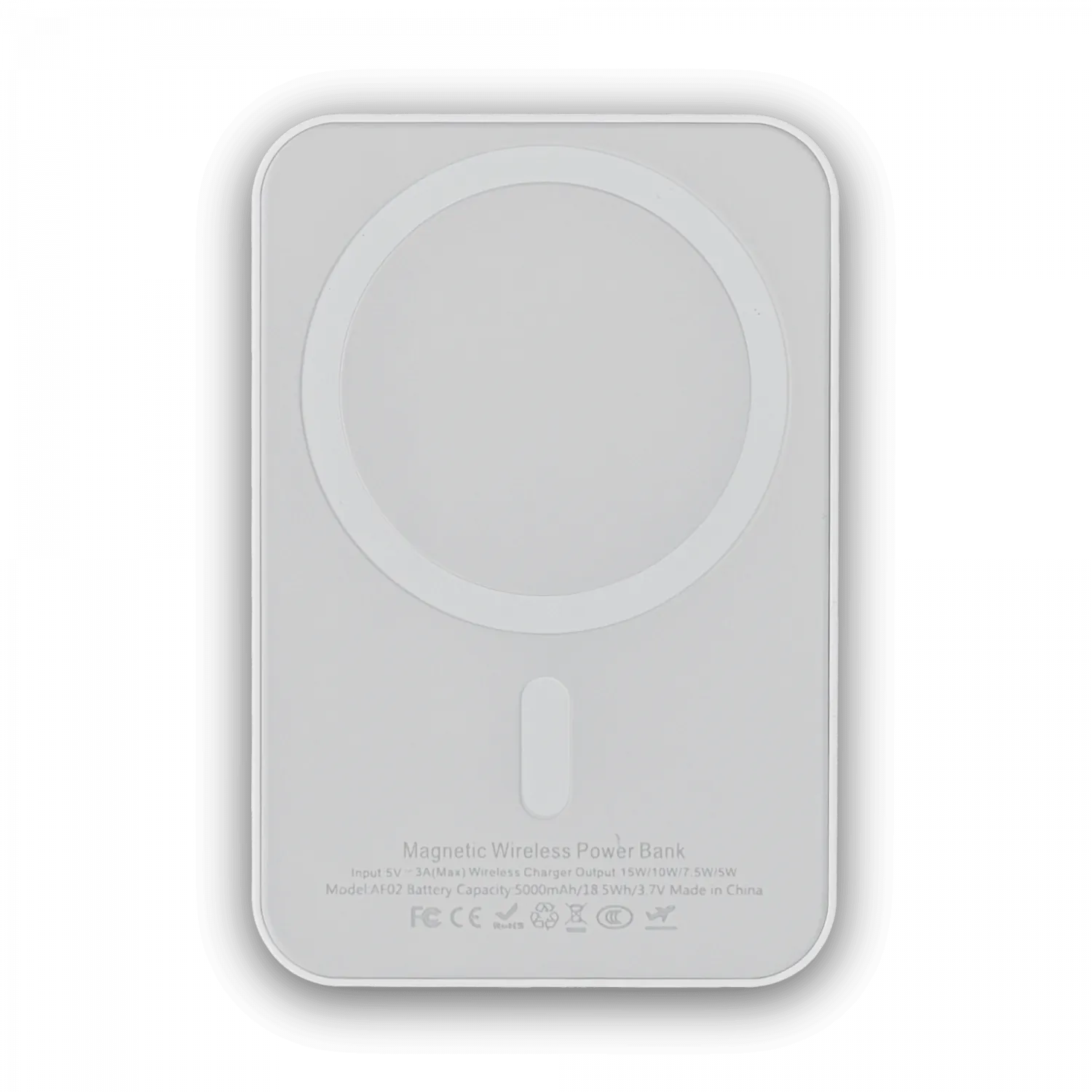Cargador Portatil Inalambrico Negro USB-C-H 15W 5000mAh in-5Vdc 3A 2