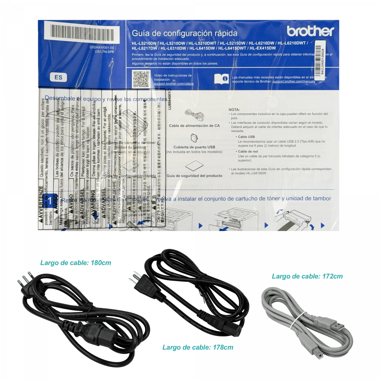 BROTHER LAN-USB Impresora Laser 48ppm 1200x1200dpi Duplex HL-L5210DN 2