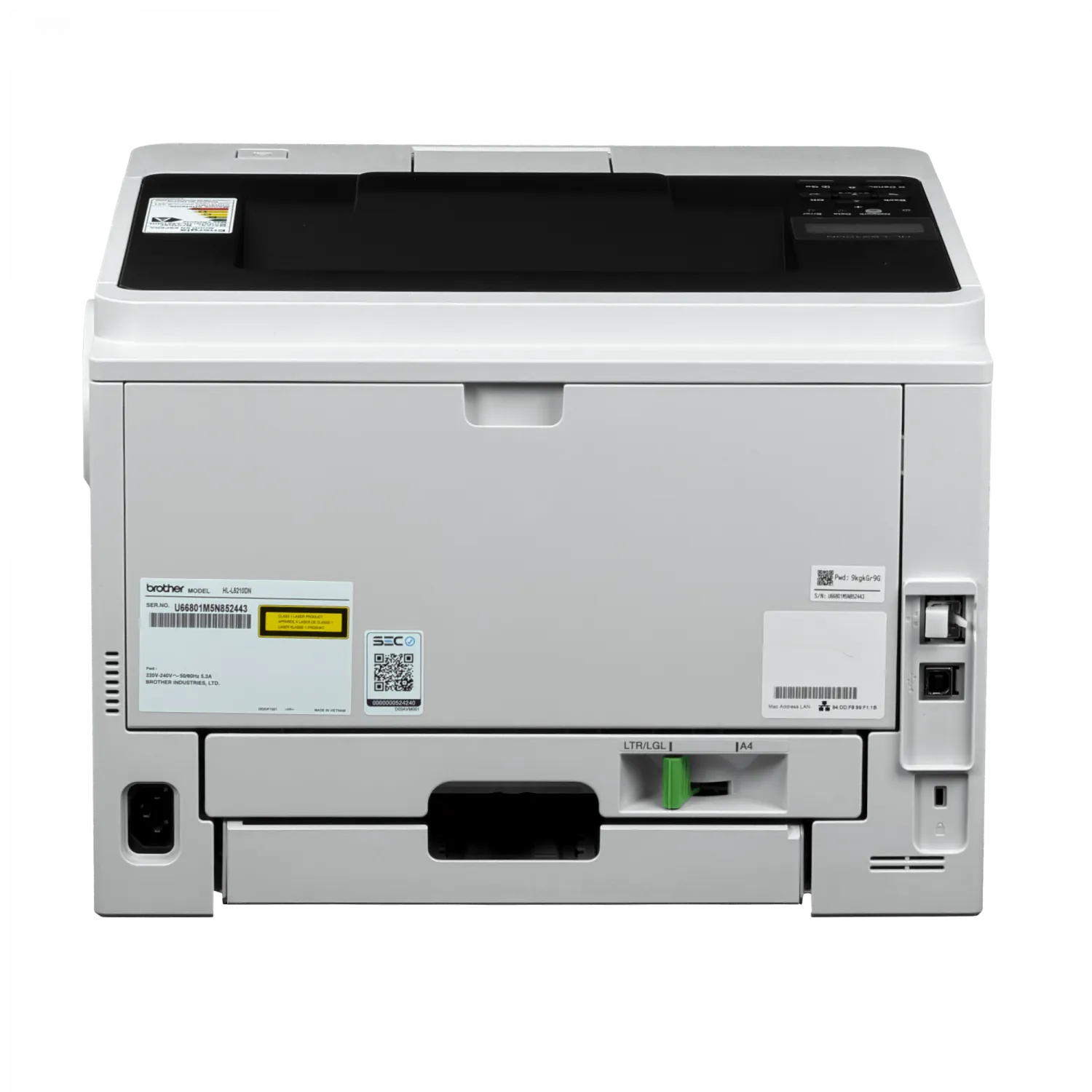 BROTHER LAN-USB Impresora Laser 48ppm 1200x1200dpi Duplex HL-L5210DN 9