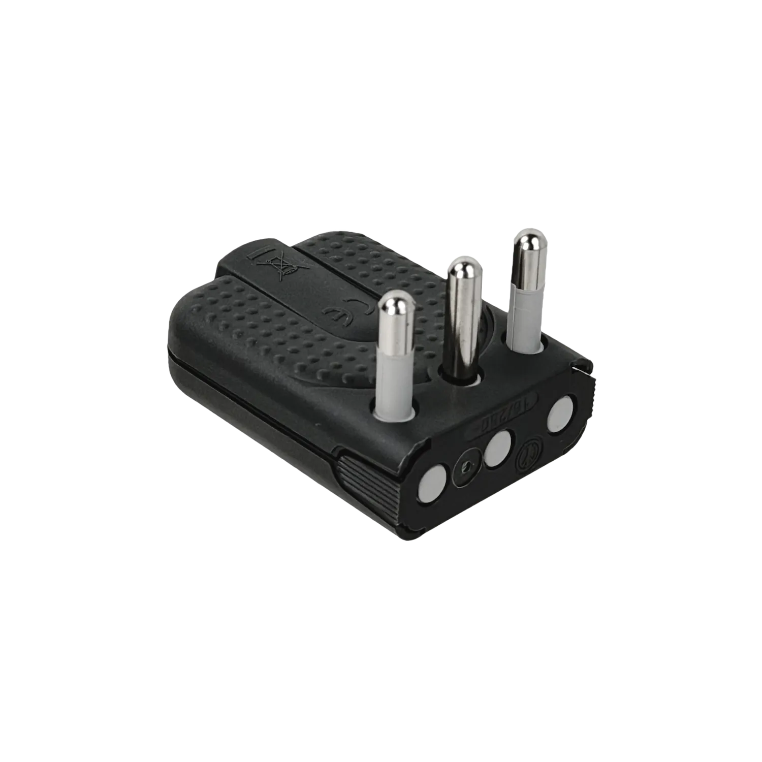 BTICINO 2P+T 16A Enchufe Macho Volante 2 Posiciones S2466TGE 4