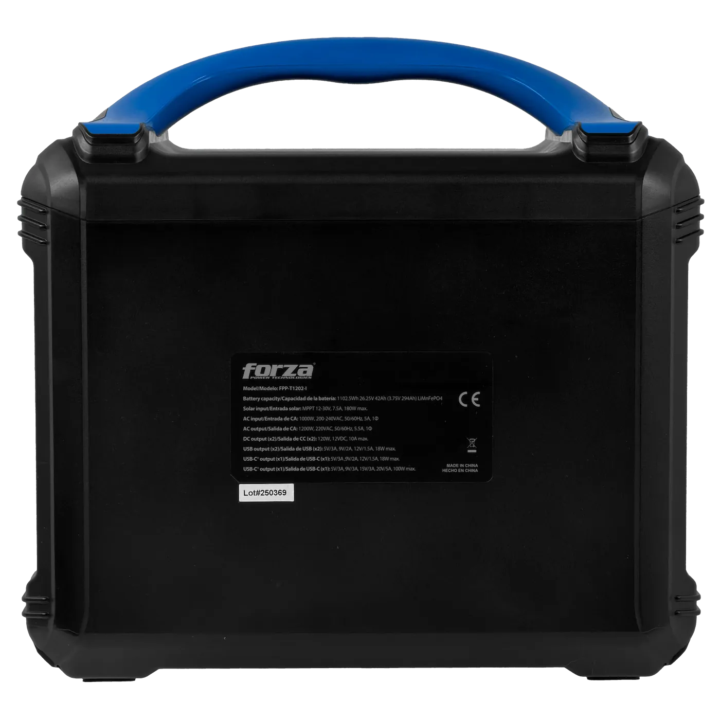 FORZA 1200W Bateria Litio LMFP 1102Wh Portatil inversor OndaPura MPPT 7