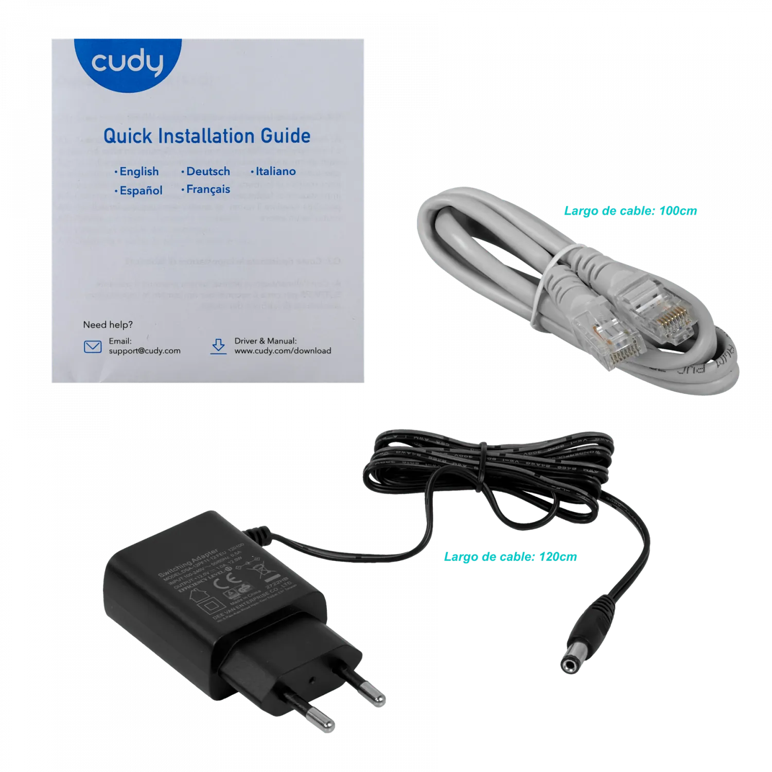 CUDY 4 Ant Fijas 1-WAN 4-1000 AC1200 VPN 2,4/5GHz inc-12V Router 7
