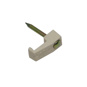 KALOP 100-UN Nº8 Blanca 2,45x7mm Clavo 14x1,8mm Zincado Sujeta Cable
