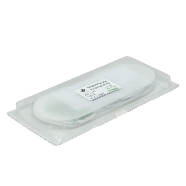 Divisor Óptico PLC 1x4 con Conectores SC/APC – 200cm, G657A1, Compatible EPON/GPON 2