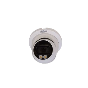 Cámara Domo Dahua 4MP Full Color Fijo 2.8mm PoE IR30m IP67 MicroSD WizSense