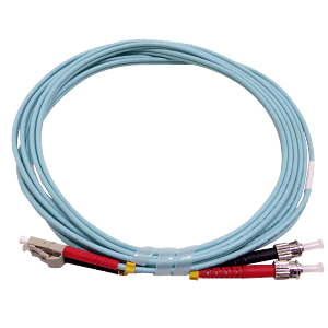 Jumper fibra 3.0mm 50/125um LSZH 3mt LC-ST OM3 multimodo MM dúplex