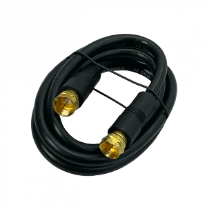 Cable RG59 Coaxial MACROTEL F-M F-M, 1 Metro, Color Negro
