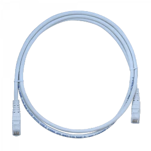 Cable patch Cat6 blanco LSZH UTP 1.5 metros inyectado multifilar de alto rendimiento