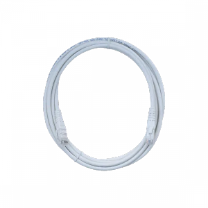 Cable patch Cat6 blanco LSZH UTP 3 metros inyectado multifilar con conexión estable