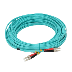 Jumper fibra 3.0mm 50/125um LSZH 15mt LC-LC OM3 multimodo MM dúplex