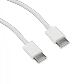 1mt USB-C-M USB-C-M 100cm Type-C Tipo C 60W Cable USB Trenzado - Miniatura 2