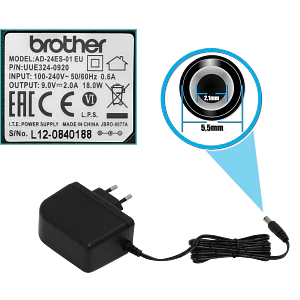 Adaptador de Corriente Brother AD24ES01, Para Rotuladoras Brother