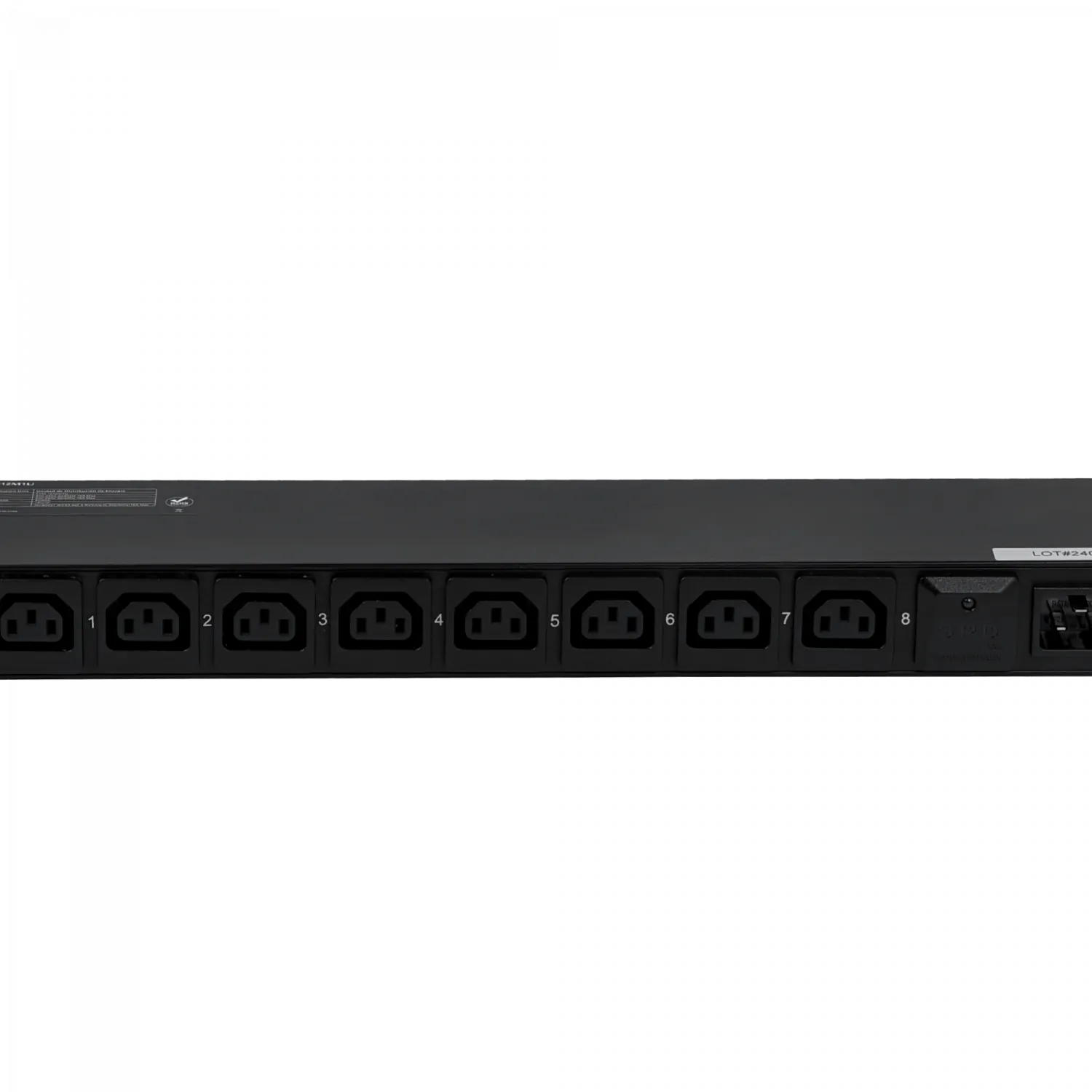FORZA PDU 16A 4000W 8 Enchufes 8-C13 2-C20 16A Mide/Volt-Amp Rack 1U 5