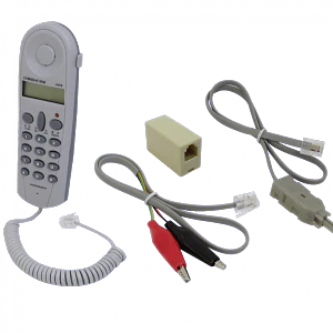 CHINO-E Telefono Tecnico para Pruebas RJ11-M/H Pinzas/Krone Pantalla