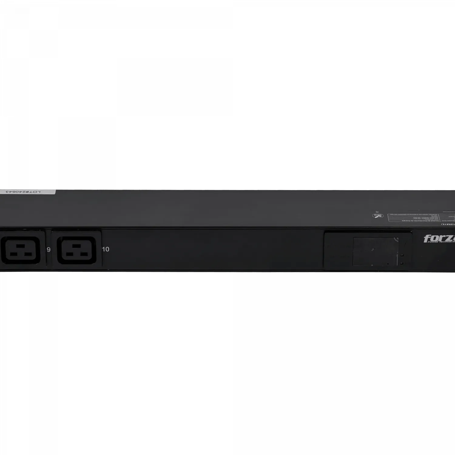 FORZA PDU 16A 4000W 8 Enchufes 8-C13 2-C20 16A Mide/Volt-Amp Rack 1U 7