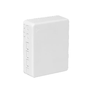 Caja de Terminación de Fibra Óptica para Riel DIN 4 Puertos IP20 Blanca - BOX-4D