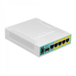 Router MikroTik hEX PoE RB960PGS - x5 Puertos, PoE en 4 Puertos, SFP, CPU 800MHz, 128MB RAM
