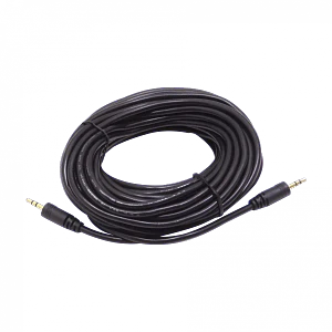 Cable de Audio 3.5mm Macho a Macho, 10m, Estéreo, Negro