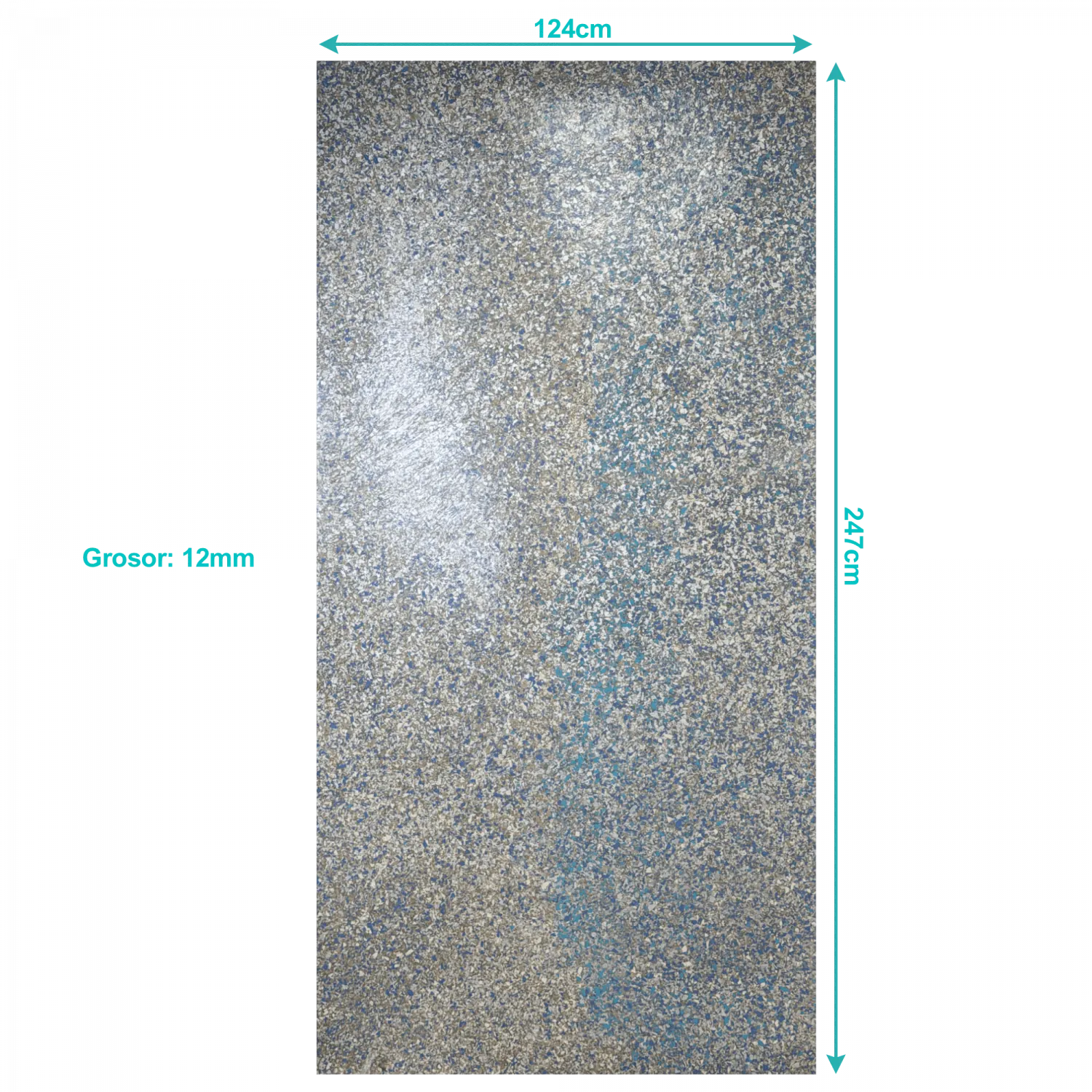 TECAPLAK 12mm 1,2x2,4m Plancha Tetrapack Reciclado 124x247cm 3,06m2 2