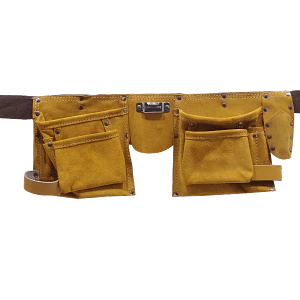 FERRAWYY Cinturon Herramientas Cuero Coleto PTH511