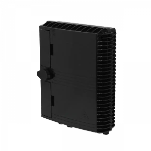 Caja NAP de Fibra Óptica 16 Puertos Negra IP65 con Llave - BOX-16N