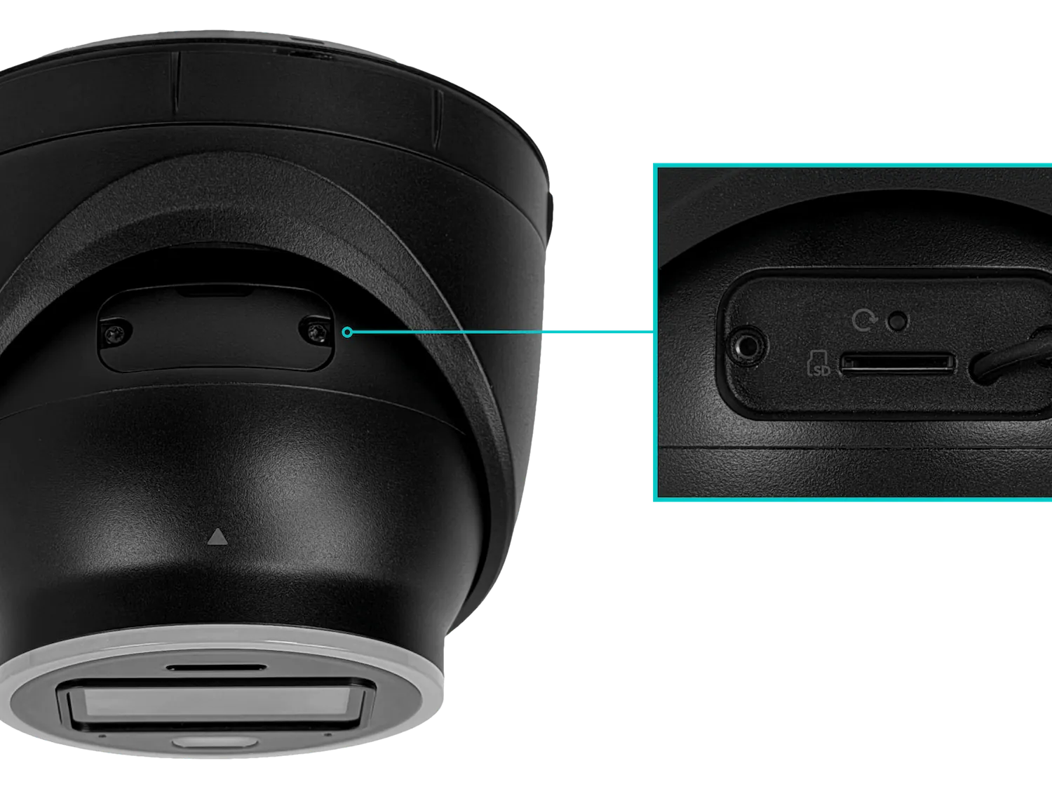 UI Negro MiniDomo 8MP AI V57º 1-1000 IP66 IK08 CamaraIP IR40 req-PoE+ 3