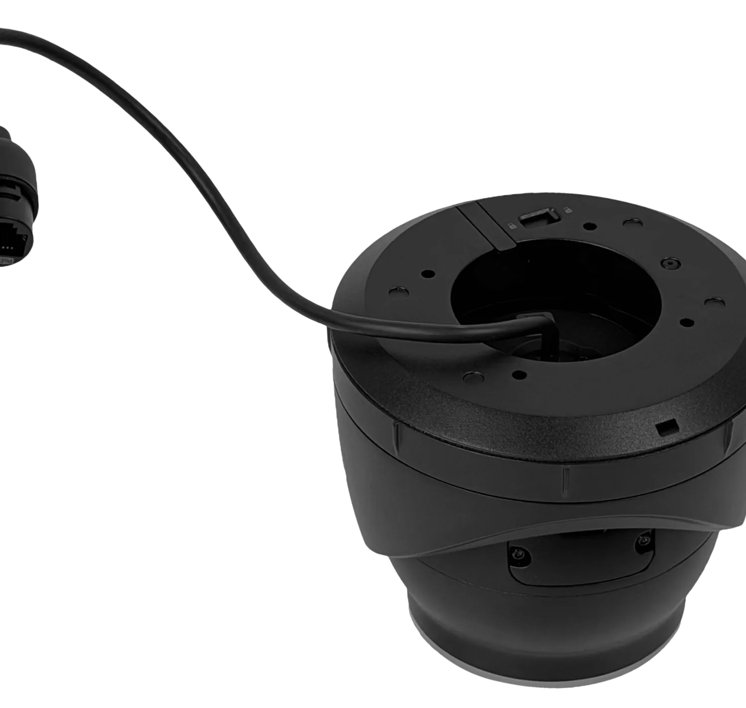 UI Negro MiniDomo 8MP AI V57º 1-1000 IP66 IK08 CamaraIP IR40 req-PoE+ 6