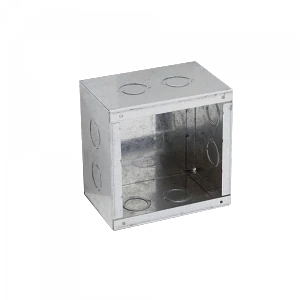 Caja 150x150x100mm c/tapa 155x155mm zincada metálica B15